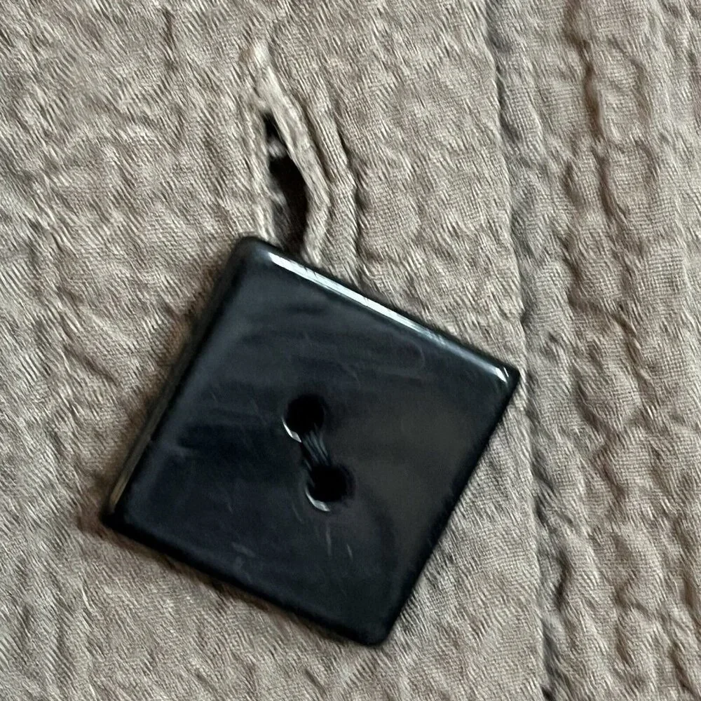 Ali Miles Boho Button Tunic Top Size XL Sleeveless Lagenlook Minimalist Pockets - Picture 8 of 11